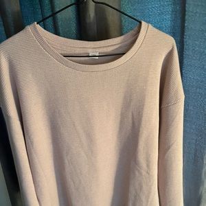 Light pink waffle long sleeve